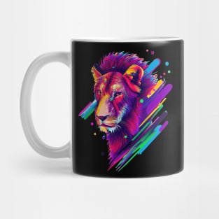 Psychedelic Lion Face Mug